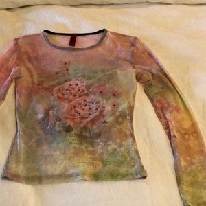 Just In Time -Long Sleeve Sheer Top